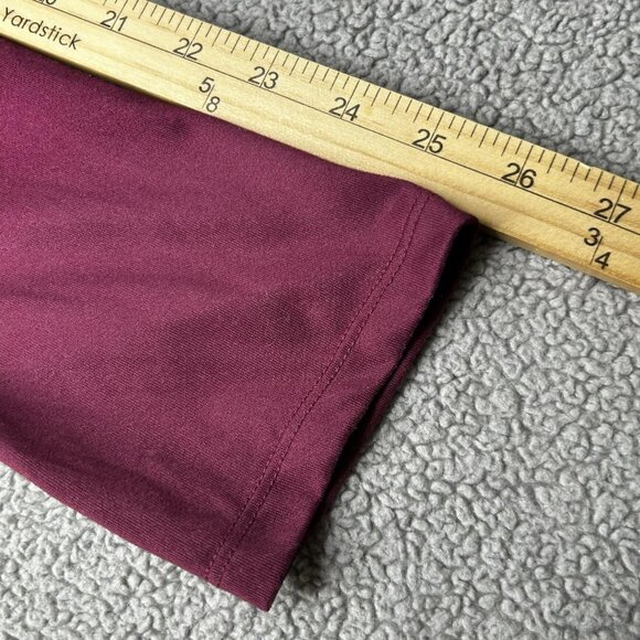 North Face Pullover Mens Large Maroon Elevation Quarter Zip Outdoor Shirt Hiking - Picture 12 of 14